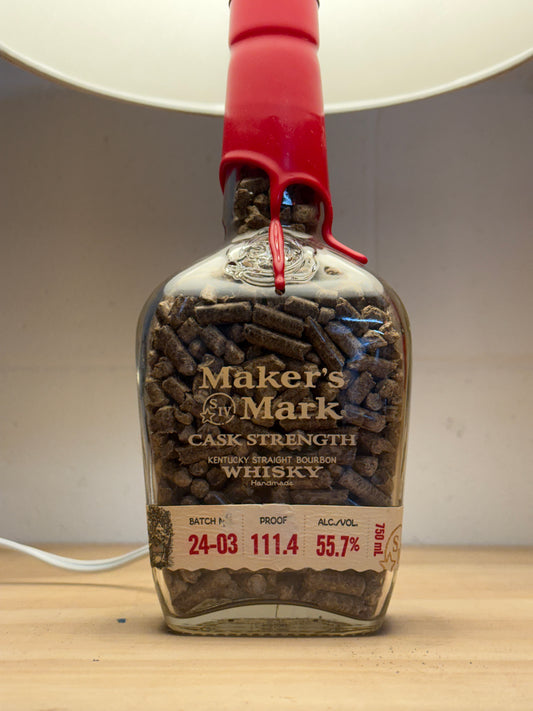Maker’s Mark Bourbon Bottle Lamp
