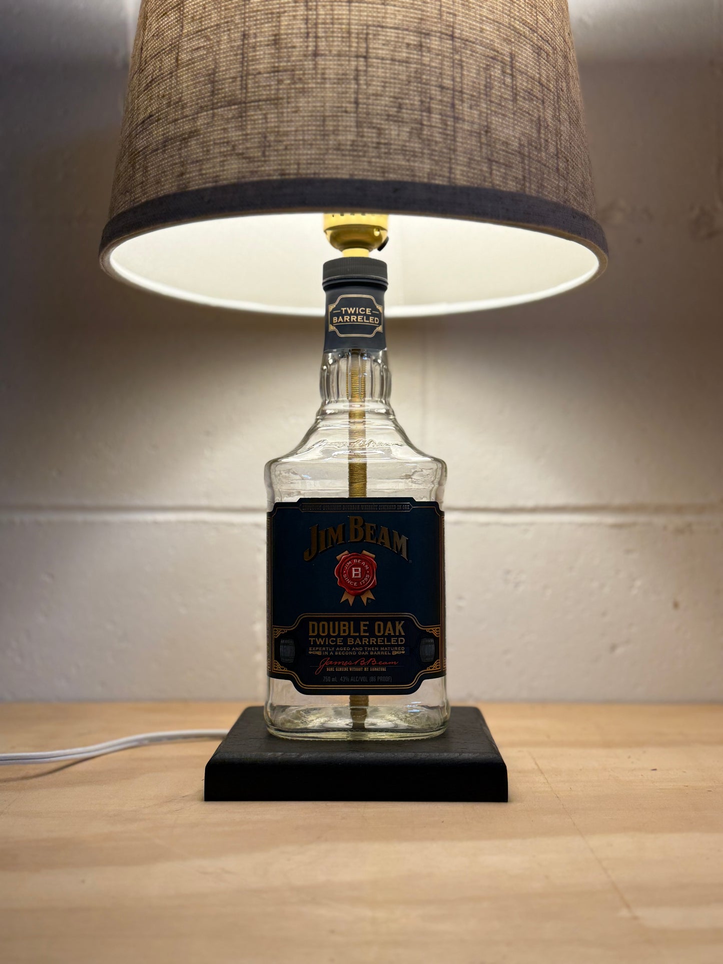 Jim Beam Double Oak Bourbon Bottle Lamp