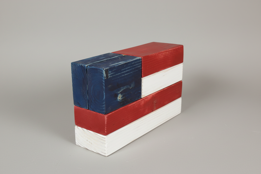 Rustic Wood American Flag