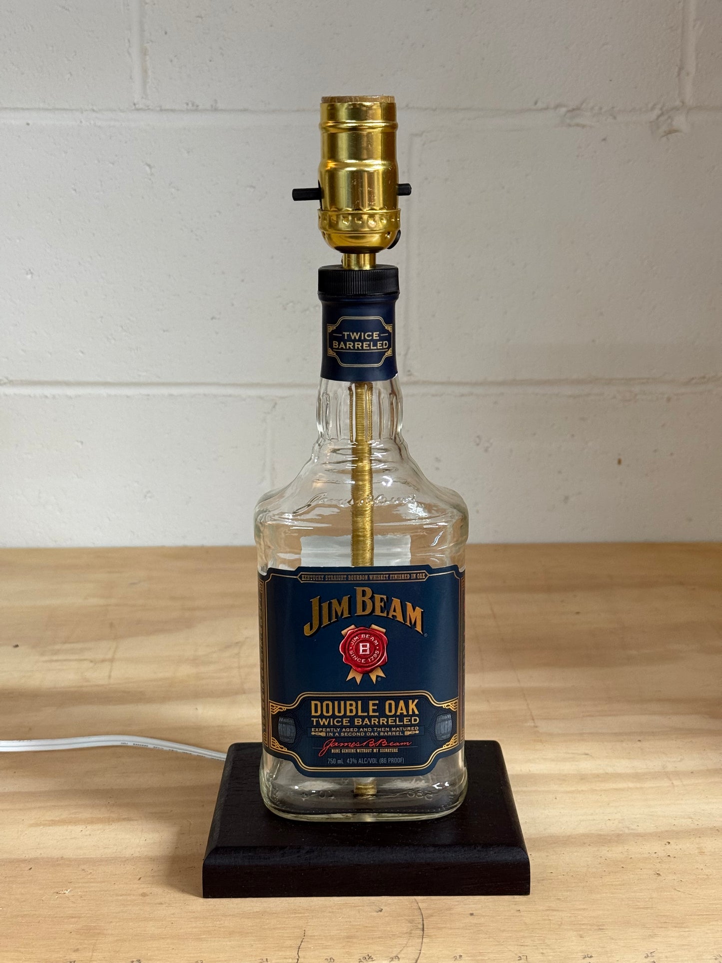 Jim Beam Double Oak Bourbon Bottle Lamp