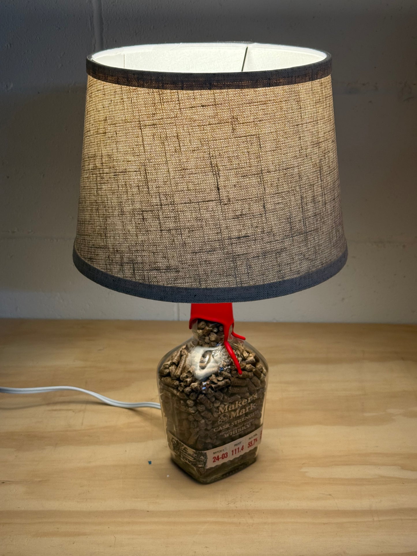 Maker’s Mark Bourbon Bottle Lamp