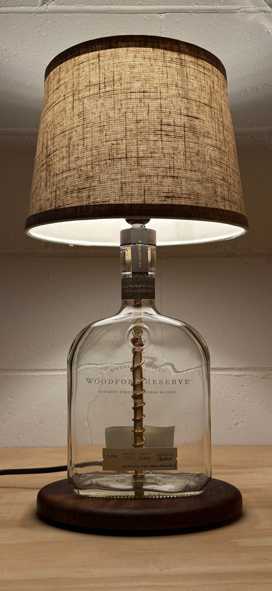 Woodford Reserve Bourbon Bottle Lamp