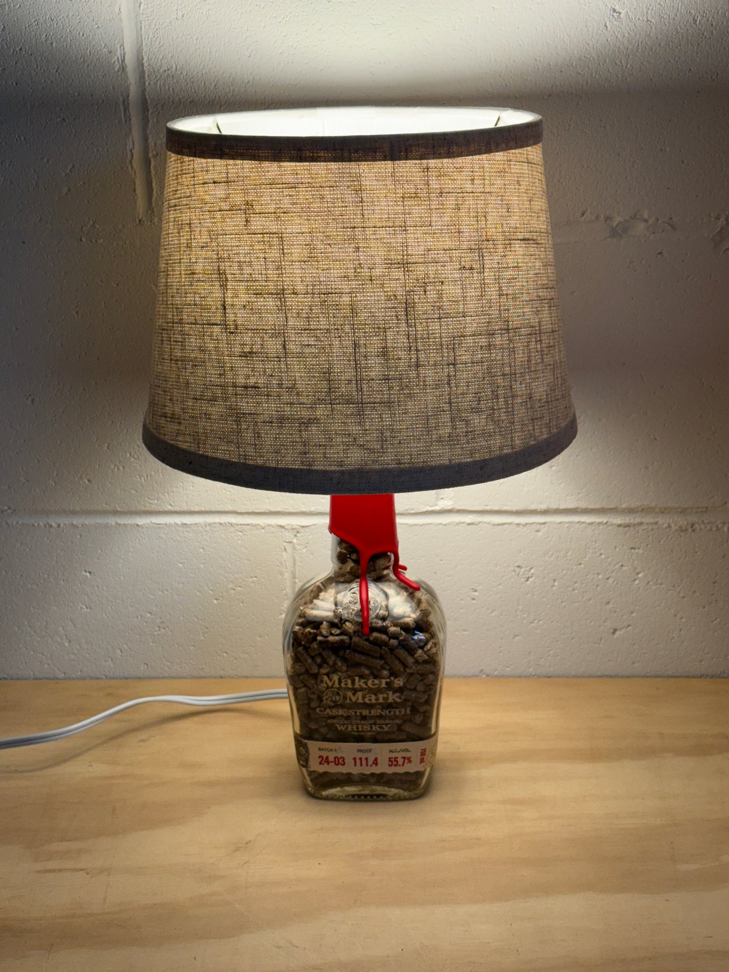 Maker’s Mark Bourbon Bottle Lamp