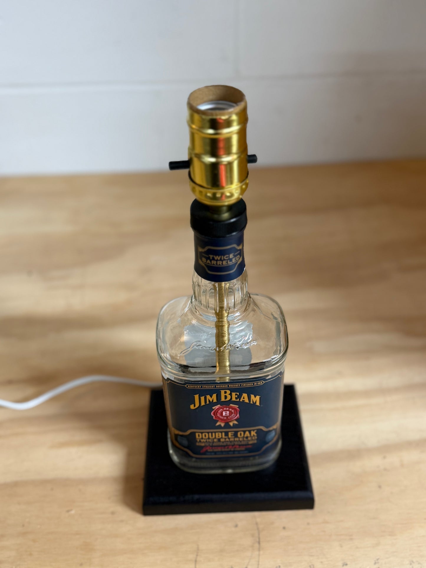 Jim Beam Double Oak Bourbon Bottle Lamp