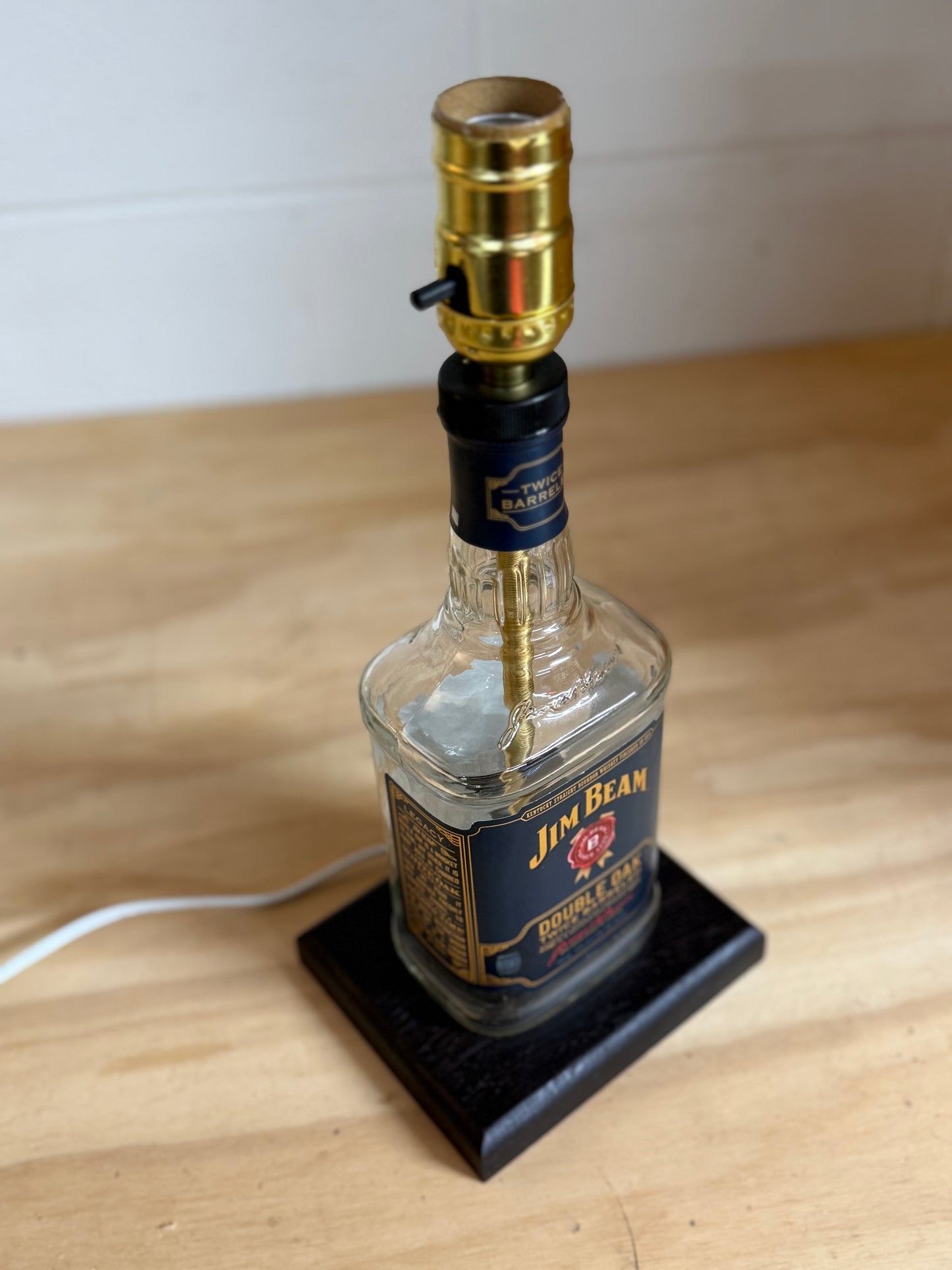 Jim Beam Double Oak Bourbon Bottle Lamp