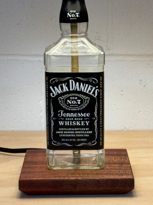 Jack Daniel’s Whiskey Bottle Lamp - Home/Bar Decor