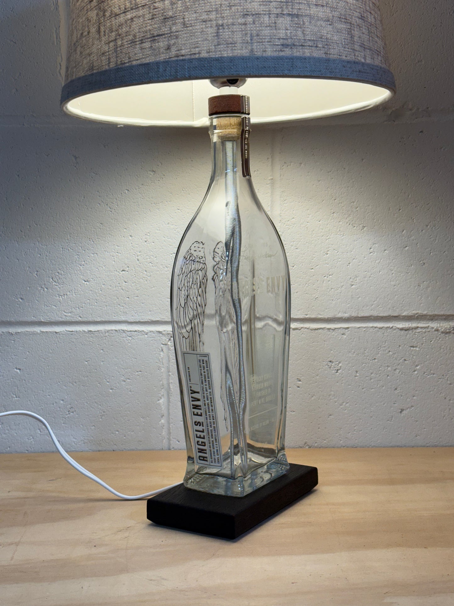 Angels Envy Bourbon Bottle Lamp - Home/Bar Decor