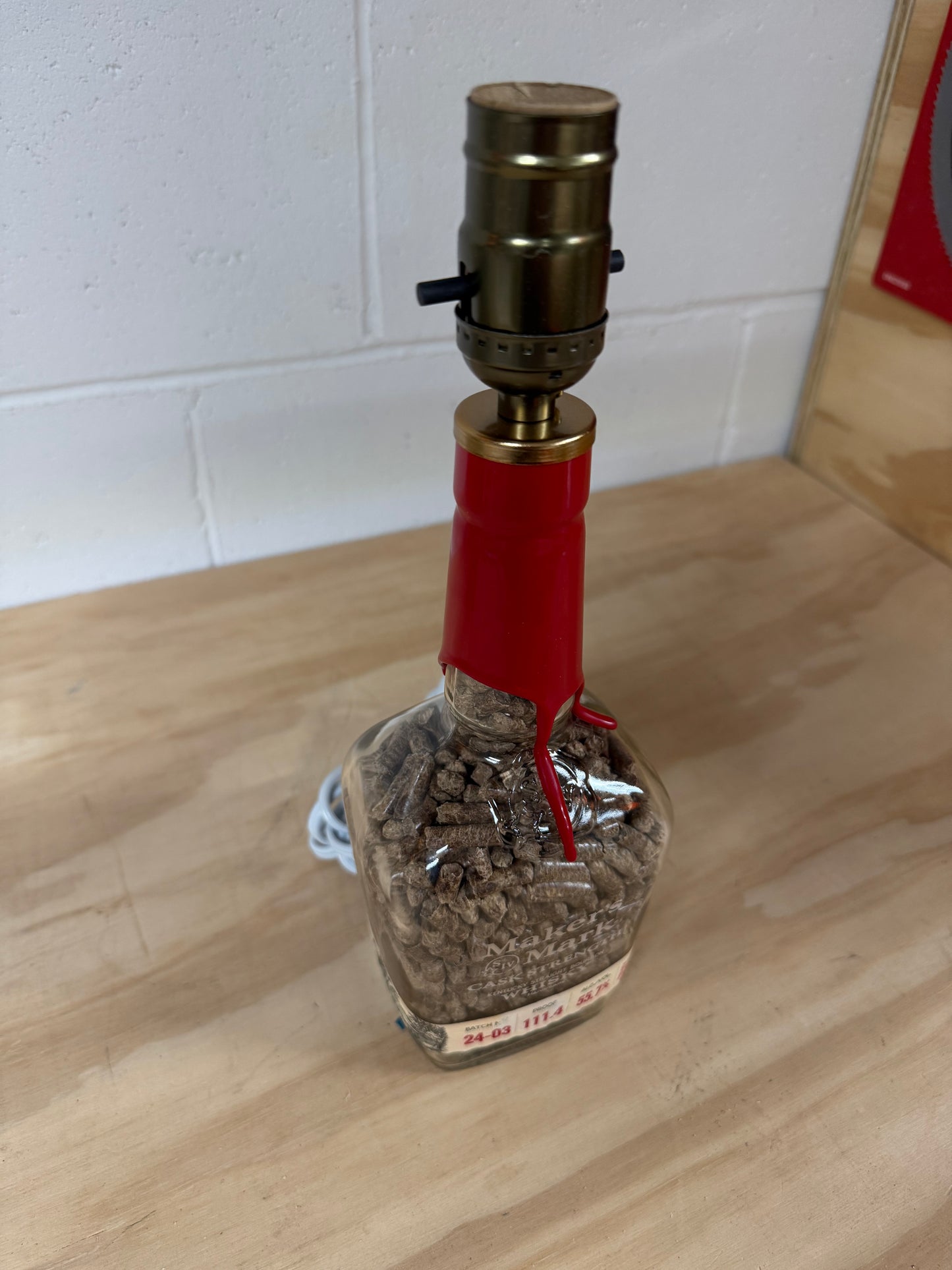 Maker’s Mark Bourbon Bottle Lamp