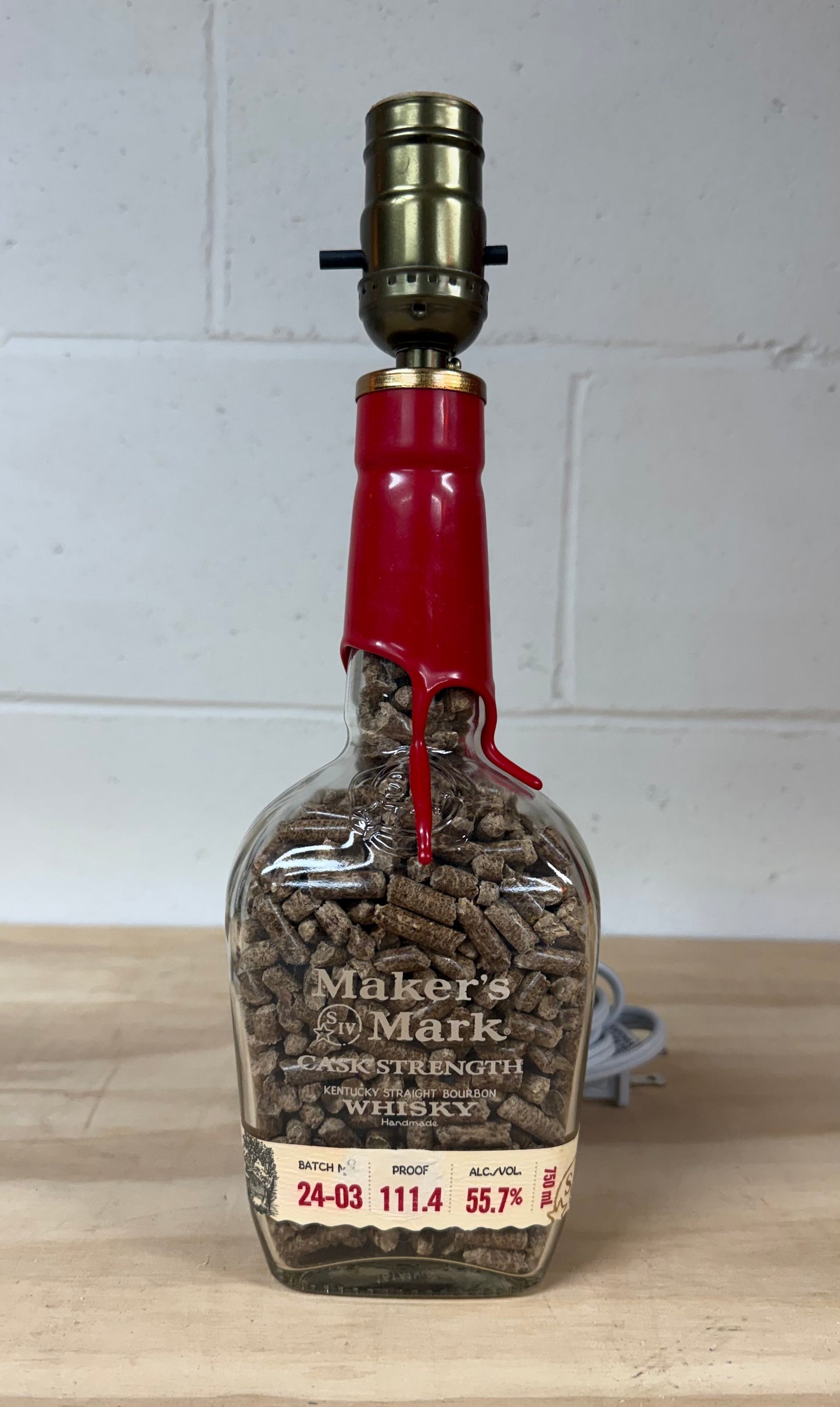 Maker’s Mark Bourbon Bottle Lamp
