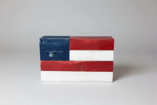 Rustic Wood American Flag