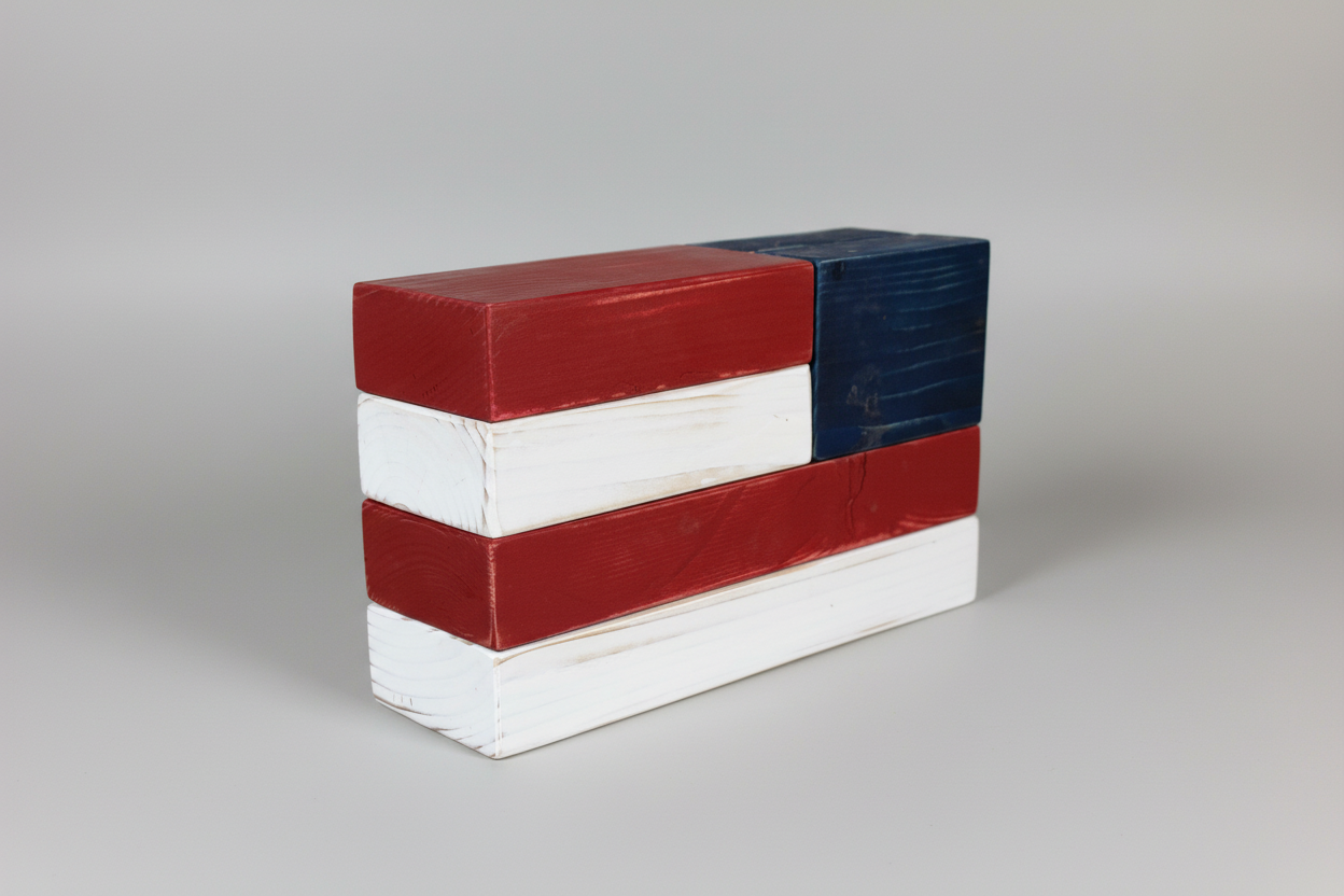Rustic Wood American Flag