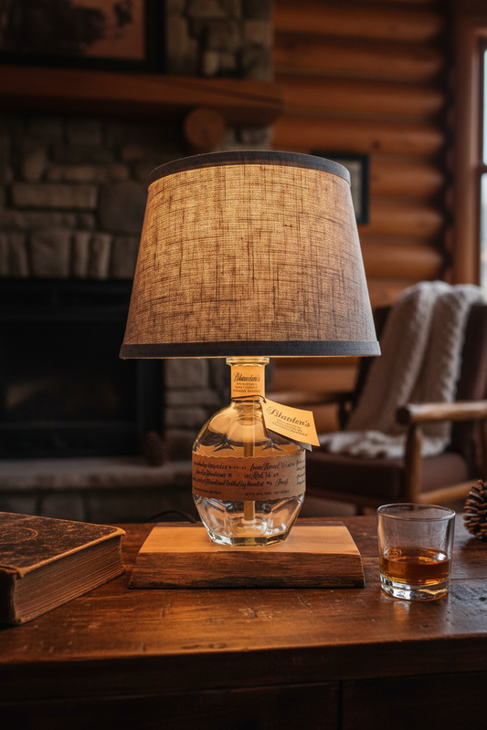 Blanton’s Lamp with Walnut Live Edge Base