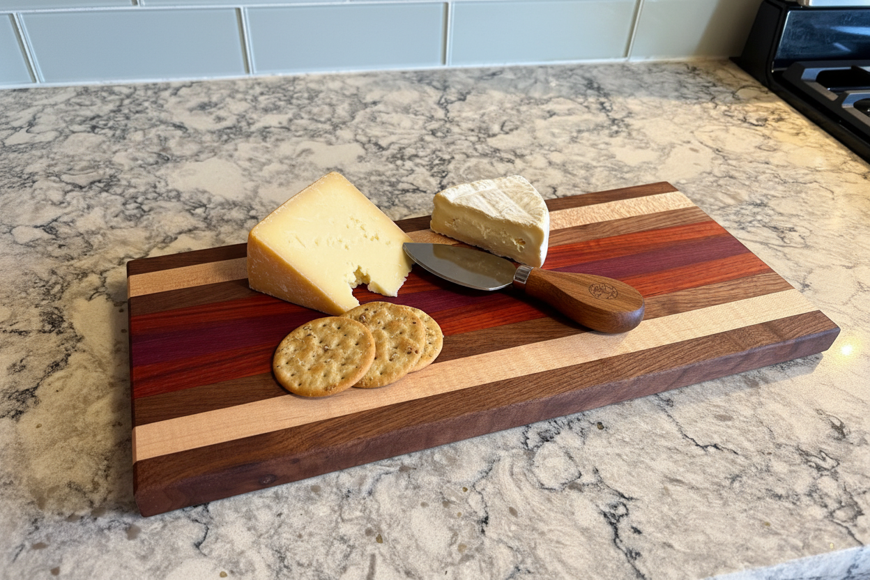 Minimally styled cutting board