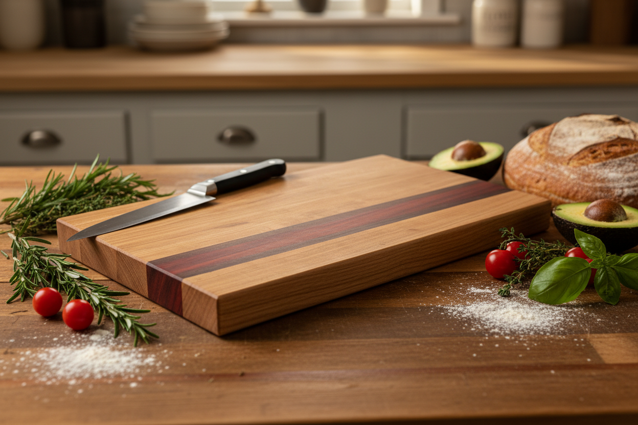 Staged cutting board